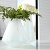 Small Backdrift Vase in Sky Blue And White by Cyan Design
