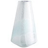 Large Backdrift Vase in Sky Blue And White by Cyan Design