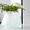 Large Backdrift Vase in Sky Blue And White by Cyan Design