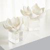 Small Magnolia Sculpture in White by Cyan Design