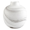Medium Moon Mist Vase in White And Black Swirl by Cyan Design