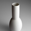 Small Impressive Impression Vase in Matte White by Cyan Design