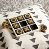 Noughts & Crosses Sculpture in Black, Gold and White by Cyan Design