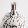 Small Risse Vase in Ebony And White by Cyan Design