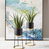 Large Liza Planter in Gold And Black by Cyan Design