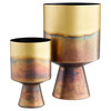 Rhizome #2 Planter in Gold by Cyan Design
