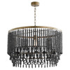 Estrella III Pendant Round in Black by Cyan Design