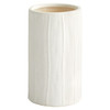Astreae Cylinder Vase in White by Cyan Design