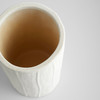 Astreae Cylinder Vase in White by Cyan Design