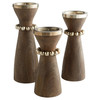 Medium Parvati Candleholder in Grey by Cyan Design