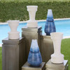 Large Amarna Vase Designed by J Kent Martin in Blue Ombre by Cyan Design