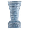Large Hopewell Vase Designed by J Kent Martin in Blue by Cyan Design
