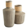 Squat Hydria Vase Designed by J Kent Martin in Natural Taupe by Cyan Design