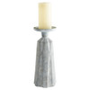 Large Attalus Candleholder in Grey by Cyan Design