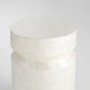 Triton Side Table in White by Cyan Design