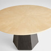 Lamu Dining Table Designed by J Kent Martin in Natural Oak in Black by Cyan Design