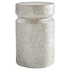 Triton Side Table Designed by J Kent Martin in Taupe by Cyan Design
