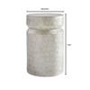 Triton Side Table Designed by J Kent Martin in Taupe by Cyan Design