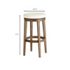 Archon Bar Stool in Walnut Finish by Cyan Design
