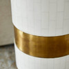 Monoco Side Table Designed by J Kent Martin in Faux Bone by Cyan Design