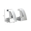 Apostrophe Bookends in Polished Aluminum by Cyan Design