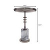 Jetson Accent Table Designed by J Kent Martin in Blackened Nickel by Cyan Design 
