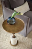 Jetson Accent Table Designed by J Kent Martin in Antique Brass by Cyan Design