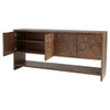 Alta Console Table Designed by J Kent Martin in Cerused Walnut by Cyan Design