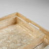 Small Triton Rectangle Tray in Pearl by Cyan Design