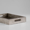 Small Triton Rectangle Tray in Smoke by Cyan Design