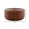 Papeete Cocktail Table Designed by J Kent Martin in Brown by Cyan Design