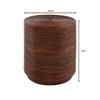 Papeete Side Table Designed by J Kent Martin in Brown by Cyan Design
