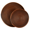 Large Papeete Round Tray in Brown by Cyan Design