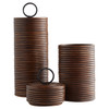Large Papeete Canister in Brown by Cyan Design
