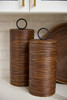 Large Papeete Canister in Brown by Cyan Design