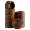 Small Papeete Canister in Brown by Cyan Design