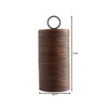Small Papeete Canister in Brown by Cyan Design