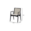 Vitra Chair in Cream and Grey Directional Weave