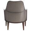 Ayla Chair in Taupe And Grey Basket Weave