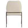 Suez Dining Chair in Taupe Leather 