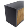 Belluno Credenza in Black & Medium Brown by Cyan Design
