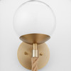 Rockport Wall Sconce in Aged Brass & Brown by Cyan Design