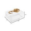 Snake Box Designed by Thom Filicia in Clear & Brass by Cyan Design