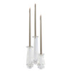 Tall Faceted Candleholder Designed by Thom Filicia in Clear by Cyan Design