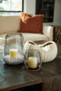 Short Water Drop Hurricane Designed by Thom Filicia in Smoked by Cyan Design