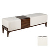 Noah Bench in Off-White Boucle by Cyan Design
