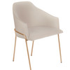 Menfis Dining Chair in Light Tan Velour by Cyan Design