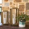 Small Graycliff Lantern Designed by J Kent Martin in Aged Brass by Cyan Design