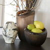Large Cacao Vase in Brown by Cyan Design