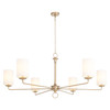 Large Ginevra Chandelier in Aged Brass by Cyan Design